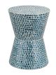 Tapered Capiz Accent Stool