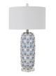 Geometric Blues Table Lamp