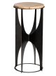 Bronzed Marble Accent Table