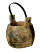 Wooden Bucket Vase