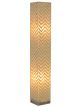 Capiz Chevron White Floor Lamp