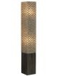 Capiz Chevron Grey Floor Lamp