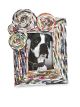 Recycled Magazine Frame Large