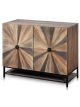 Wooden Starburst Cabinet