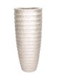 White Capiz Floor Vase