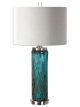 Blue Glass Table Lamp