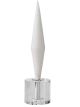 White Marble Diamond Sculpture Large