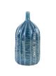 Carved Cobalt Vase Small