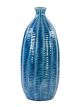 Carved Cobalt Vase Large