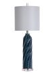 Twisted Blues Table Lamp