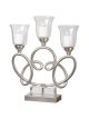 Silver Triple Candle Candelabra