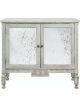 Distressed Cabinet with Antiqued Mirror