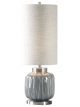 Aged Grey Table Lamp